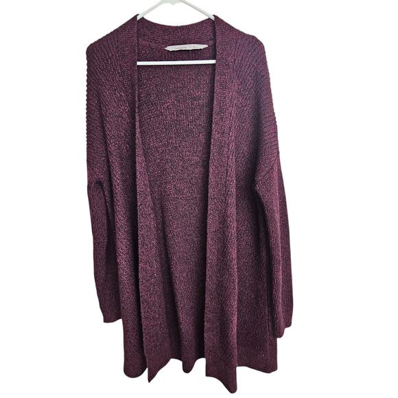 Athleta Sweater Athleta Cardigan Merino Wool Sweater Women S Red Knit Sweater - Picture 1 of 8